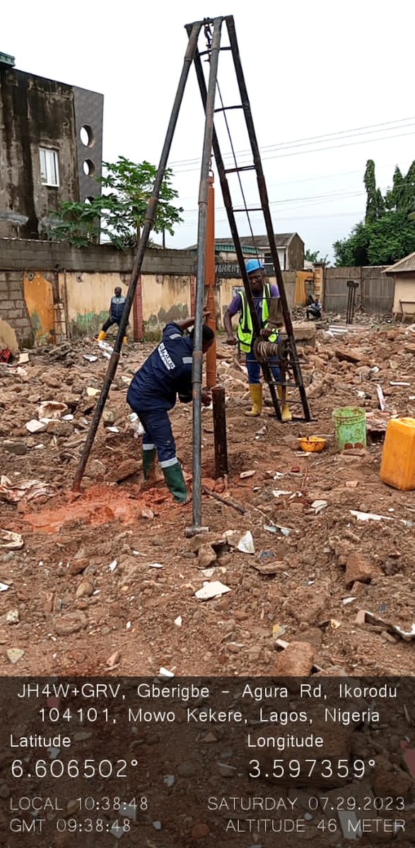 Jonjoe_Geotech's tweet photo. Witnessing the magic of progress at Jonjoe Geotech's site in Gberigbe, Ikorodu! 🌟 It's a new month, and we're excited about all the growth and success it brings! 🎉 

#ConstructionProgress #NewMonthWishes #JonjoeGeotech #Ikorodu https://t.co/4BehWVrH7v