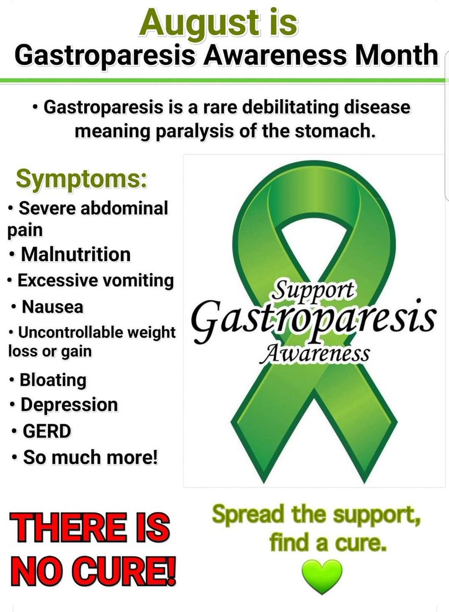 Diagnosed: Feb. 2013. 💚
#LivingWithGP #GPawareness #nocure #nondiabetic #nonsurgical #idiopathic #FindACure 

mayoclinic.org/diseases-condi…