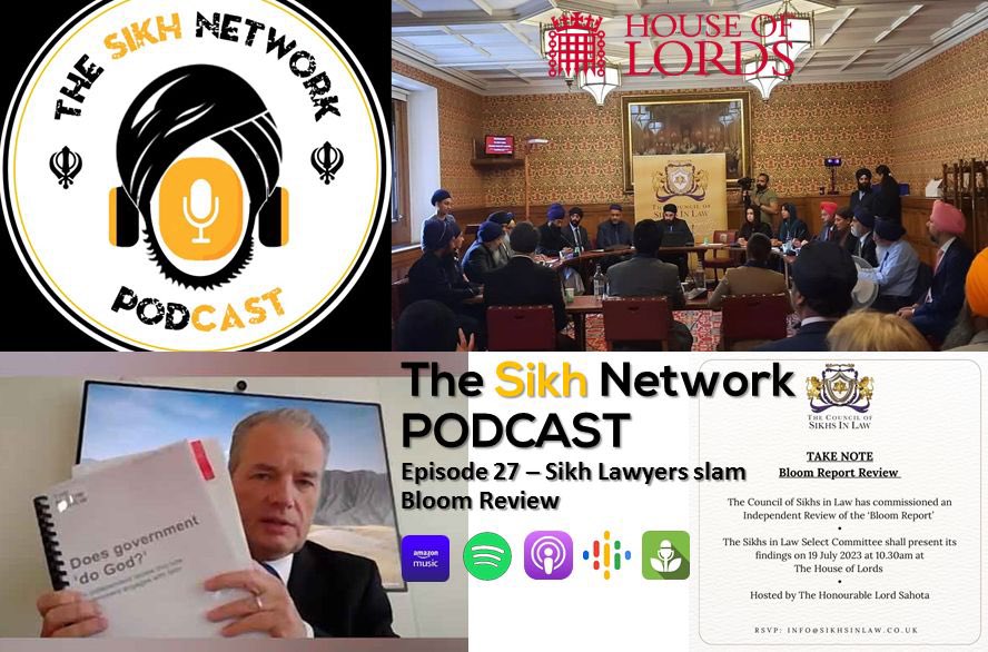 TheSikhNet's tweet photo. *NEW PODCAST*
The Sikh Network Podcast #27 - Sikh Lawyers Slam Bloom Review
We explore the many holes in the #BloomReview as well as discussing the recent response from the Select Committee of the 'Sikhs in Law'. #SNPodcast
https://t.co/RP7bpHUblg
More links in thread ⬇️ https://t.co/dJaMDnwCeV