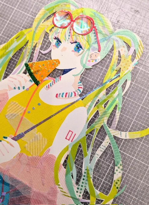 これは趣味で描いてるミク
