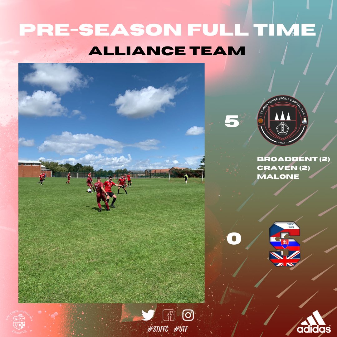STJFFC's tweet photo. Two games and two wins for the bhoys from our first round of pre-season fixtures. 

Mostly importantly thou, valuable minutes in the legs against tough opposition. 

Our thanks and best wishes to @Athletic_Sparta and St. Francis FC.

#UTF🔴⚫️ https://t.co/oog17wiRwX