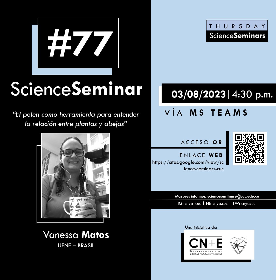 cnyecuc's tweet photo. El #ThursdayScienceSeminar número 77 será con Vanessa Matos, investigadora de la UENF (Brasil) 💫

Visita el enlace en nuestra bio (o escanea el QR) para registrarte al evento.

¡Te esperamos! https://t.co/C8oqvpDobt