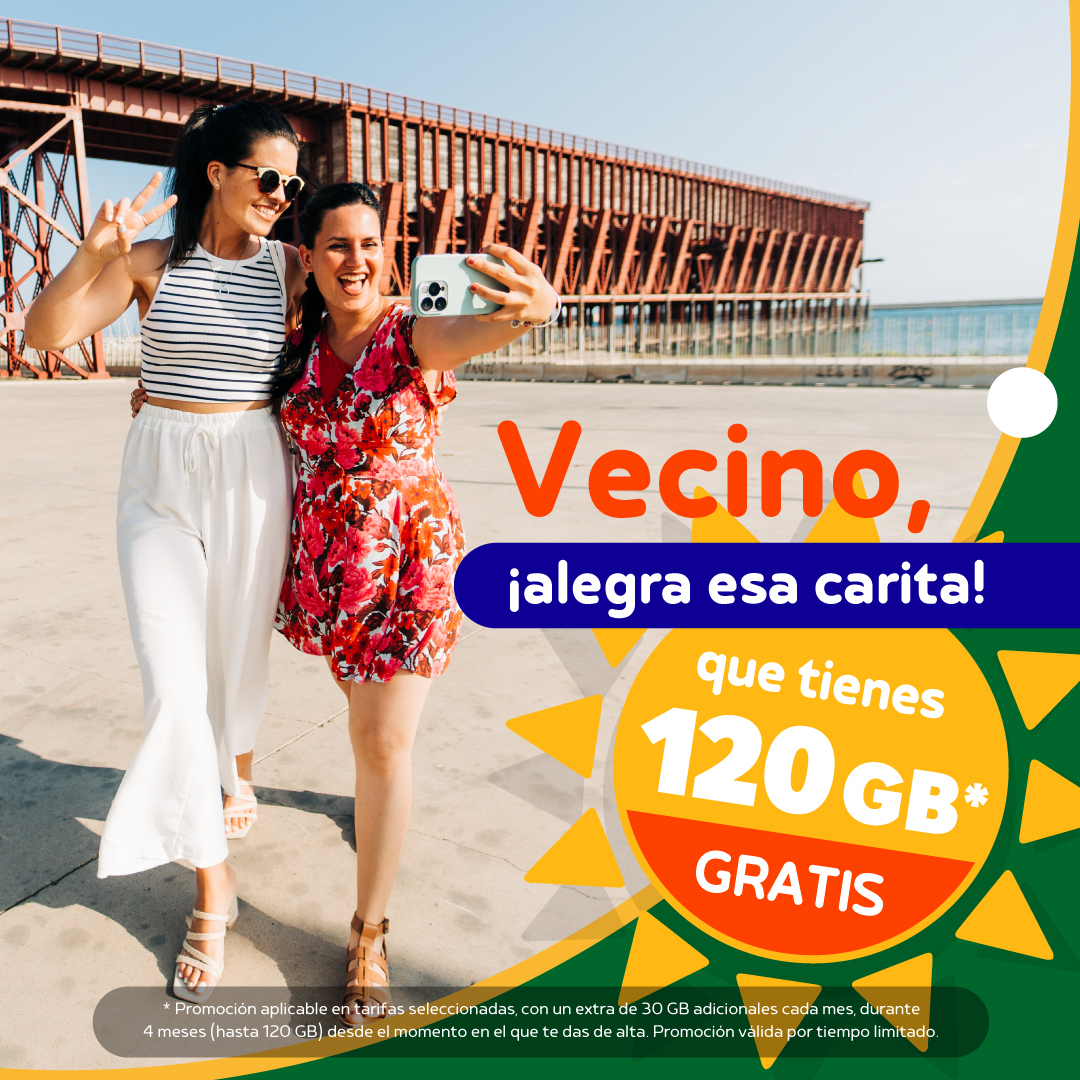 populoos's tweet photo. En el pueblo sonreír es ¡gratis! 😊Como los 120 GB EXTRA* que te llevas porque ¡sí! Celebra el día de alegría con buen humor y 50 GB +120 GB EXTRA* GRATIS y LLAMADAS ILIMITADAS por 14,90 €. #populoos #extragb #gbgratis #TuOperadorLocalDeConfianza https://t.co/QN85ixTXYy https://t.co/gF9s1jWQR3