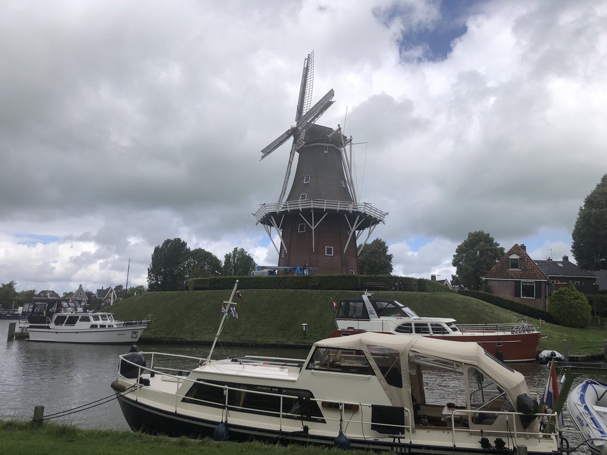 FredRaangs's tweet image. Uitzicht in Dokkum. # Dokkum  # Doerak850 # droog # zon  Morgen weer naar # Zoutkamp