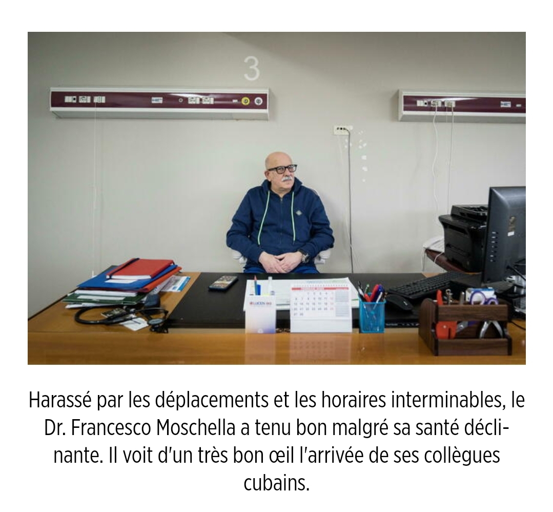 Pour <a href="/LePoint/">Le Point</a> , j'ai essayé de comprendre pourquoi l'Italie, 6ème puissance mondiale, devait faire appel à des médecins cubains.
Avec l'excellent <a href="/giannicipriano/">Gianni Cipriano</a>  à la photo.

bit.ly/3YkcXro