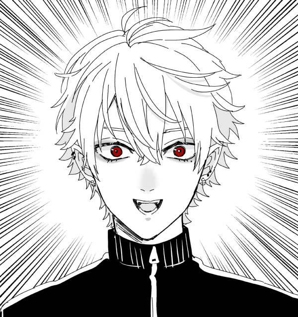 らぐーざさまかいてる途中で断念したんでいろいろ足りない。 くずはさんのこの目をかっぴらいた顔が好き。 人を小バカにしてる時とか断末魔の叫び上げてる時にもこの顔してるのサイコパスみがあってすごく面白くて好き。