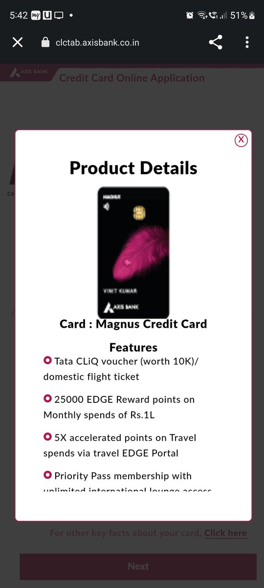 ashug98's tweet photo. @imYadav31 Axis Bank has not yet updated their new Credit Card Application Form. Still showing the milestone benefit. Someone might consider this as a false advertising.
@AxisBank #ccgeeks #AxisBankCreditCard #Magnus https://t.co/aeK2HHl20I