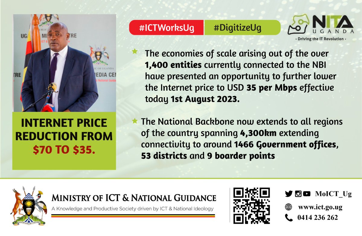 MuhaweDorothy's tweet photo. @MoICT_Ug @NITAUganda1 @GovUganda @BaryomunsiLiz @bbosa_sharleen @Dianpro15 @Eminent_Mike @hafswa_nalwoga @JohnOlupot3 @JoyceMakoma2 @PrincessCheris4 @VickyVaroh @NanyonzaS The ICT sector has over the years been vigorous and powerful which has made it turn into an inevitable tool of socio-economic development.
#IctWorksUg #DigitalizeUg @MoICT_Ug @NITAUganda1 https://t.co/fREHm4DBhf