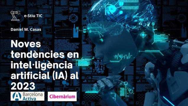 DaniMCasas's tweet photo. Gracias por asistir y llenar las dos clases de esta primera edición de: 

👉e-Stiu TIC - Ingeniería de prompts para la inteligencia artificial (IA) 

👉e-Stiu TIC - Nuevas tendencias en inteligencia artificial (IA) en 2023

Ha sido un placer! 

nos vemos de nuevo en septiembre! https://t.co/Hhn3ttKrjk