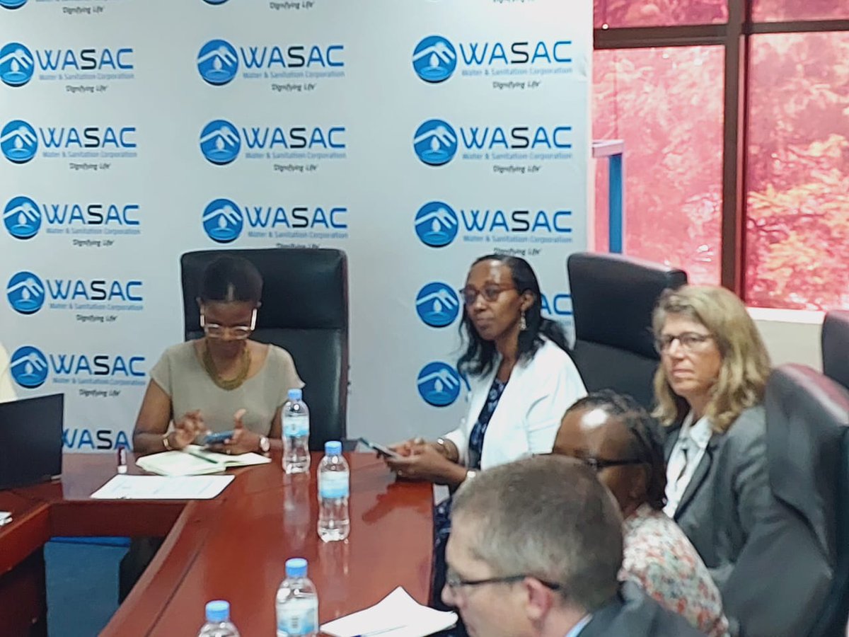 EAC_LVBC's tweet photo. Yesterday afternoon, the @KfW_FZ_int  Delegation, accompanied by LVBC Team led by the DES @cruhamya was received by the Ag. CEO for WASAC @GiseleUmuhumuza . They discussed the status of implementation of the of the Kigali Faecal Sludge Treatment Plant (KFSTP) Project. https://t.co/UDRueayJcj