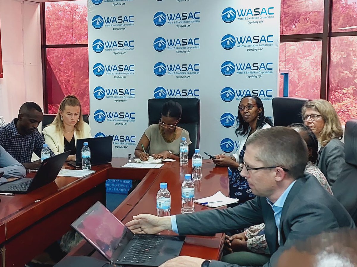 EAC_LVBC's tweet photo. Yesterday afternoon, the @KfW_FZ_int  Delegation, accompanied by LVBC Team led by the DES @cruhamya was received by the Ag. CEO for WASAC @GiseleUmuhumuza . They discussed the status of implementation of the of the Kigali Faecal Sludge Treatment Plant (KFSTP) Project. https://t.co/UDRueayJcj