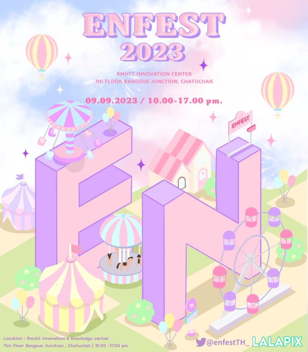 enfestTH_'s tweet photo. ❣️เคลียร์คิว วันที่ 9 เดือน 9 ให้พร้อม แล้วมาเจอกันในงาน #EnfestTH 

พบกับบูธสินค้าให้เลือกช้อปมากมาย รวมถึงกิจกรรมดีๆและโชว์สุดพิเศษจากวง #1TRACK และ #Tohrajit 

แล้วมาสนุกด้วยกันเยอะๆนะคะ🥰🎪💖

#ตลาดนัดenhypen #ตลาดนัดengene #ตลาดนัดเอนไฮเพน #ตลาดนัดเอนจีน #ENHYPEN #HEESEUNG #JAY #NIKI #JUNGWON #SUNGHOON #SUNOO #JAKE