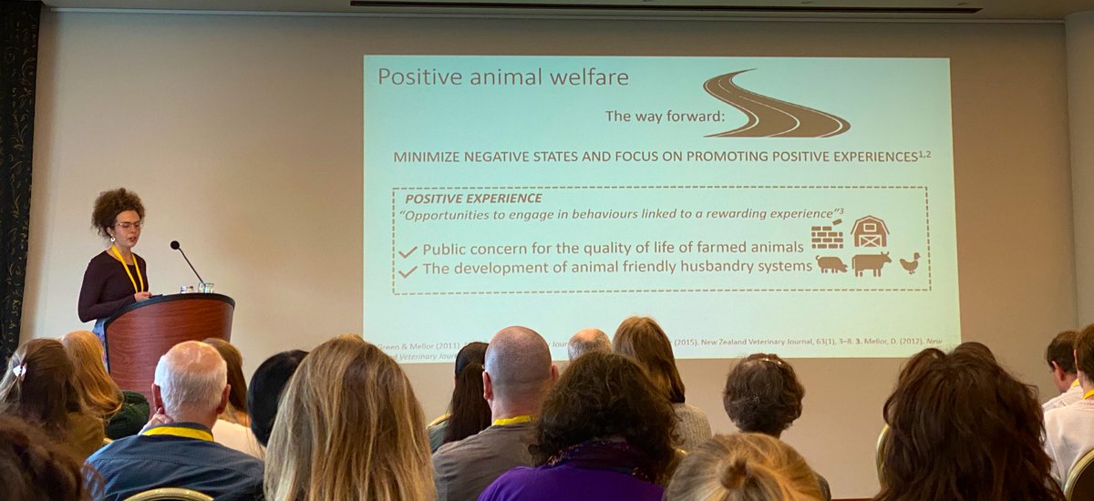 Janirecas's tweet photo. Great to see that move towards #PositiveWelfare at the #ISAE2023 and the shoutout from Karolina Steinerova

#AnimalWelfare https://t.co/7EafF1VPZf