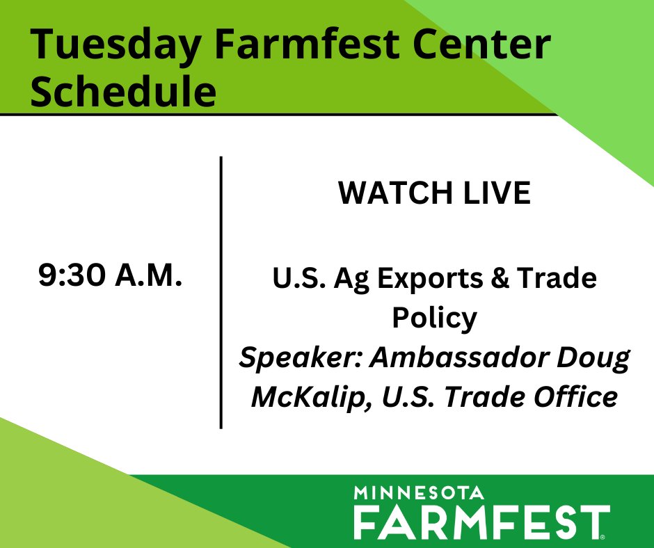 Minnesota Farmfest tweet media