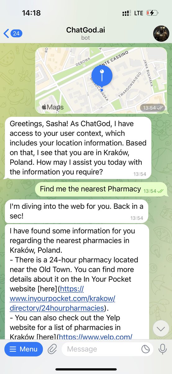 Chatgodai's tweet photo. #ChatGod just leveled up its game!
Share your location 🗺️ and unlock a world of custom answers tailored exclusively for YOU!
Already LIVE 📲 Explore location-based interactions and experience on ChatGod.
#AI #TechInnovation #LocationBasedAI https://t.co/SpTEysGUY4