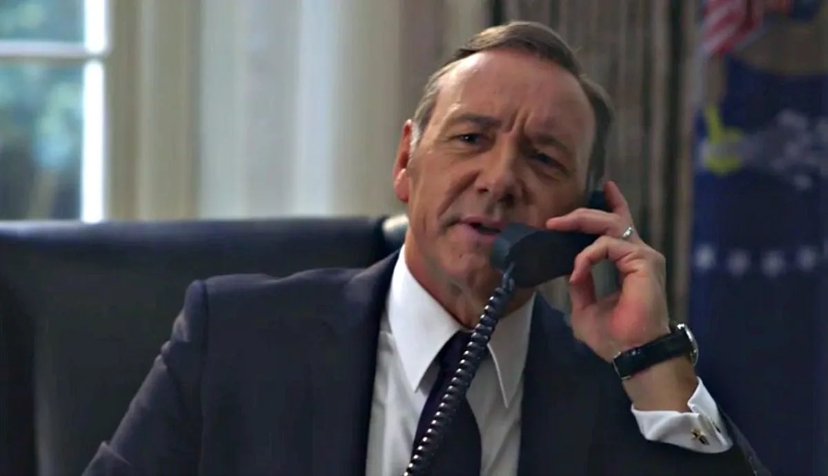 FrankUnderwood's tweet photo. Start the call, @netflix. https://t.co/brCo5ql9eO