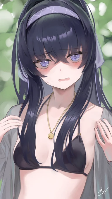 「・・・・・・。」 「・・・・・・。」 「・・・・・・・・・・・・。」 「・・・・・・あの、先生。そんなにジッと見つめられると何というか、その・・・・・・ 「・・・・・・。」 #ブルアカフレンド募集