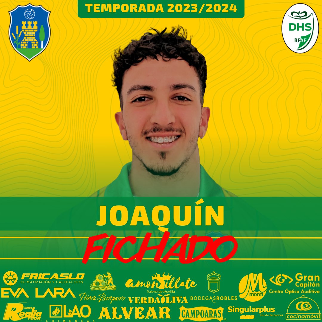 📣 𝗢𝗙𝗜𝗖𝗜𝗔𝗟 | Joaquín, velocidad y garra para la banda vinícola.🤝

Dar las gracias a <a href="/Y10plussoccer/">Y10PlusSoccer</a> por su colaboración.

✍️ ¡ <a href="/Joaquin10rotin/">Joaquin Romero Tinajero</a> 𝑒𝑠 𝑣𝑖𝑛í𝑐𝑜𝑙𝑎! 💛💚

👉 montillacf.es/2023/08/oficia…

#Montilla #MontillaCF #MCF #Nuevo #Jugador #Equipo #DivisionDeHonor