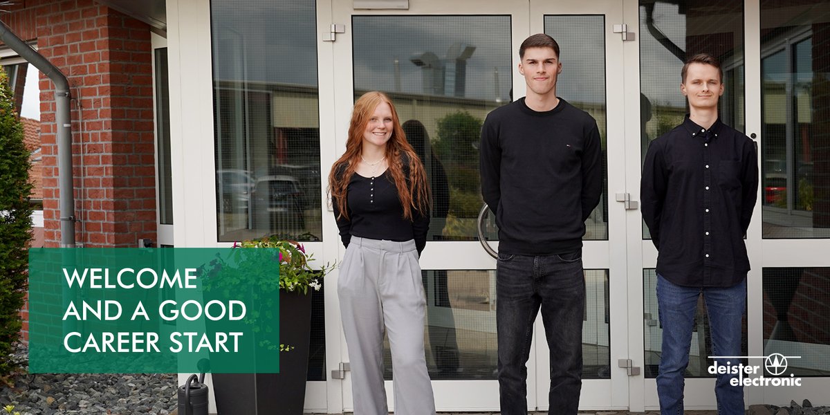 Welcome to deister electronic!

We are delighted to welcome our 3 new #apprentices to the #deisterelectronic team today.

They will undergo their training in the fields of wholesale and foreign trade, office management, and warehouse logistics.