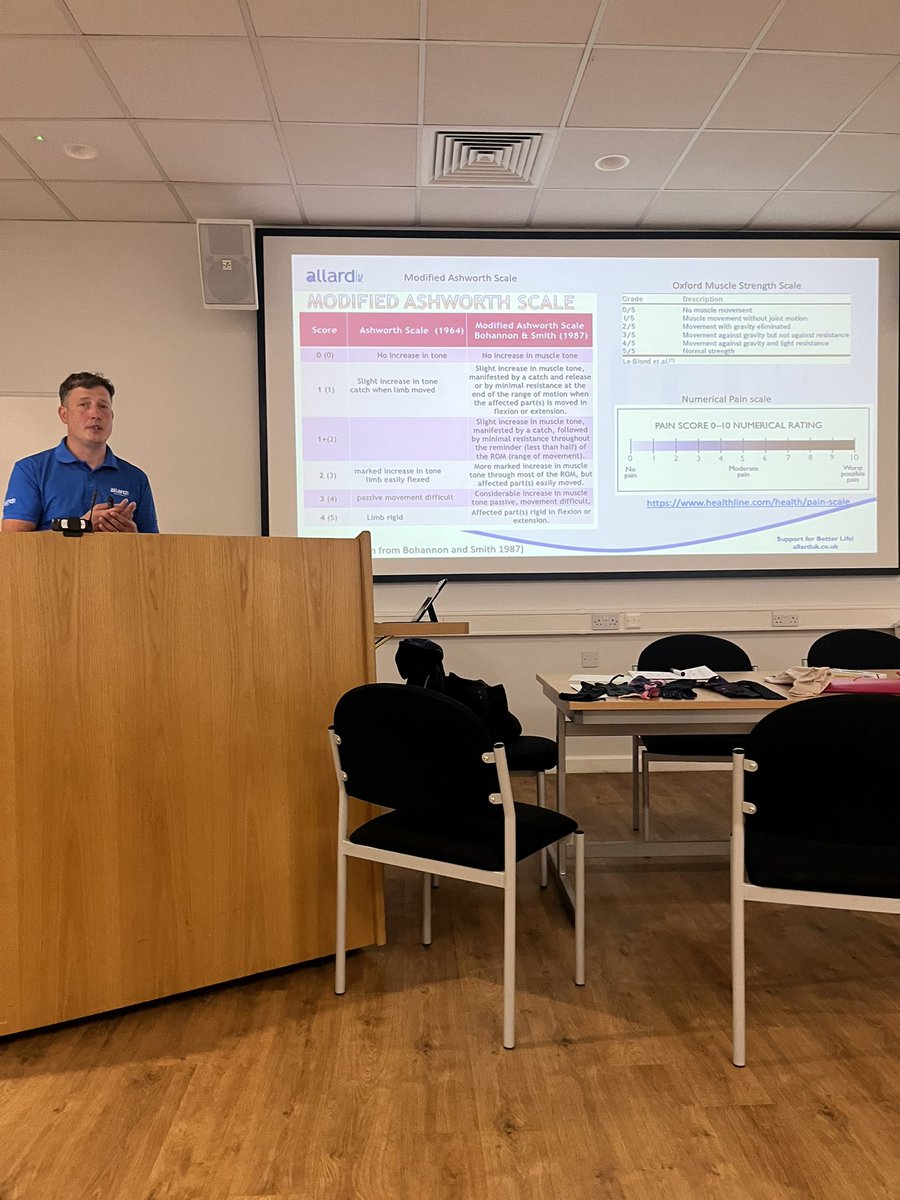 southmcr_rehab's tweet photo. Today our Stroke &amp; Neuro team held a spasticity workshop looking at the management of spasticity in the community. Thanks to Allard UK who also presented on Elements #Lycra garments &amp;  the evidence behind their use. 

@GMNISDN @MFT_CSSAHPs 

#spasticity #MDT https://t.co/39XdEPJiOn