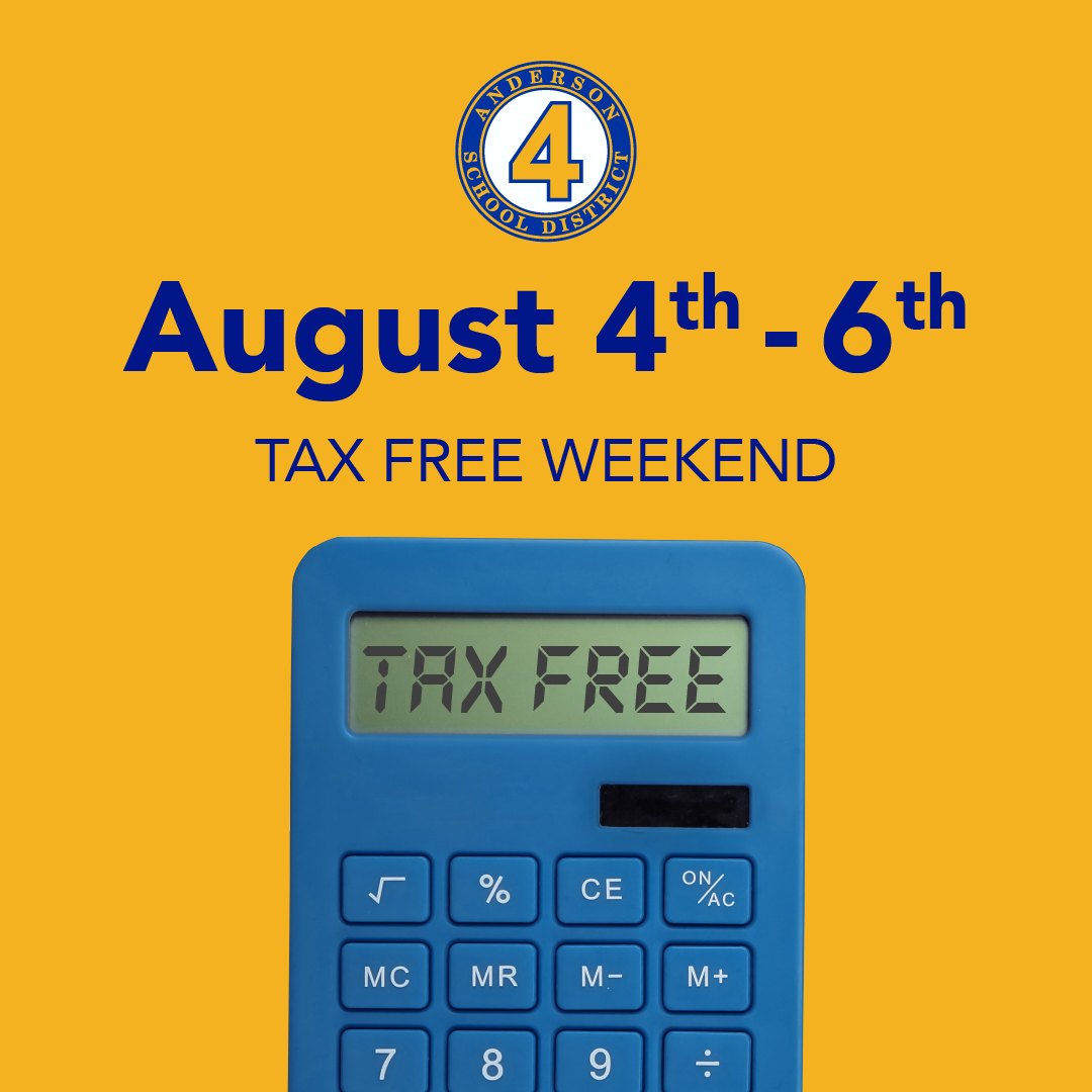 Don’t worry if you forgot to buy your school supplies...It’s tax-free weekend. ✏️
See dor.sc.gov/taxfreeweekend for more information on Tax-Free Weekend. 

#TaxFreeWeekend #SchoolSupplies #BacktoSchool