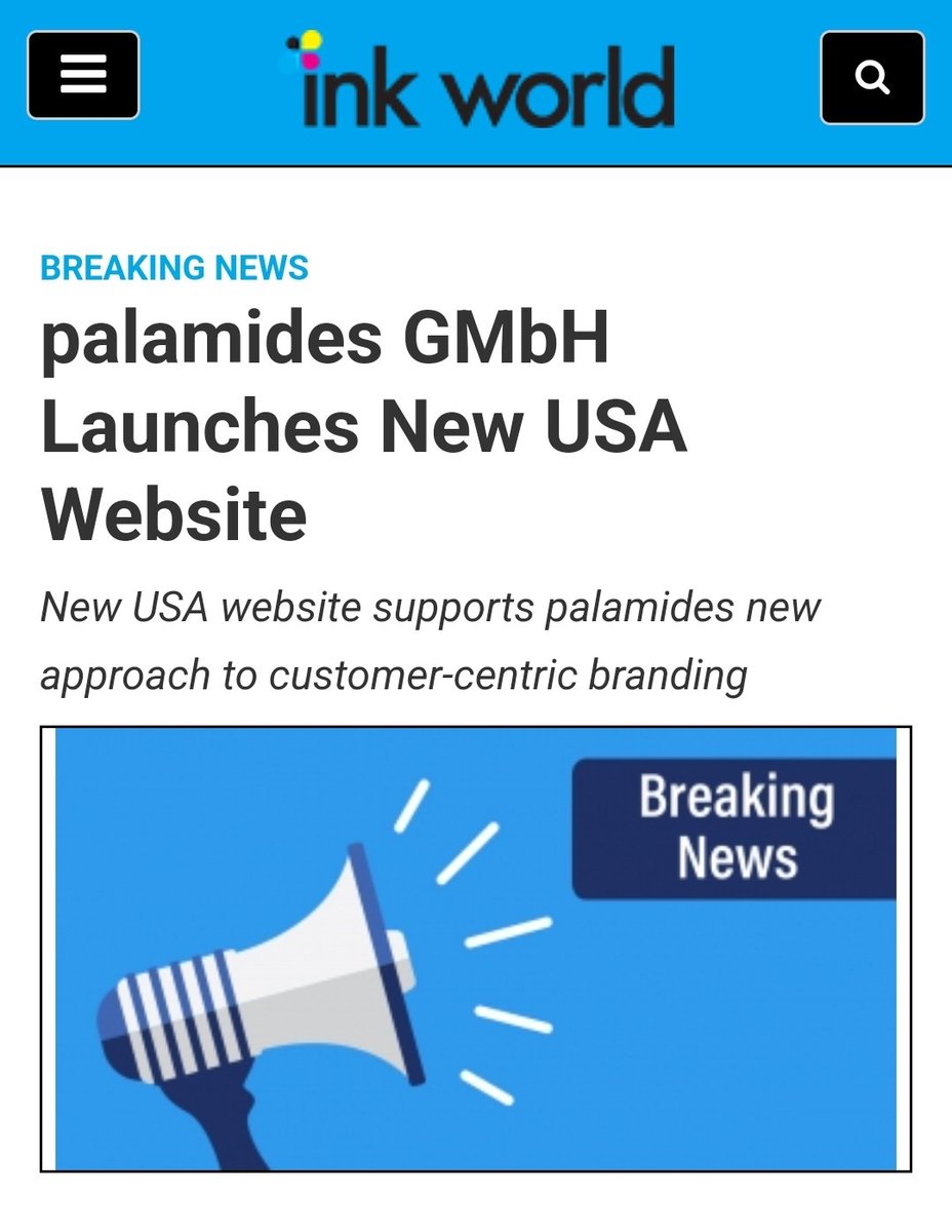 RJGrahamJR's tweet image. New USA website supports @palamidesGmbH new approach to customer-centric branding #CustomerExperience
#branding #postpress inkworldmagazine.com/contents/view_…