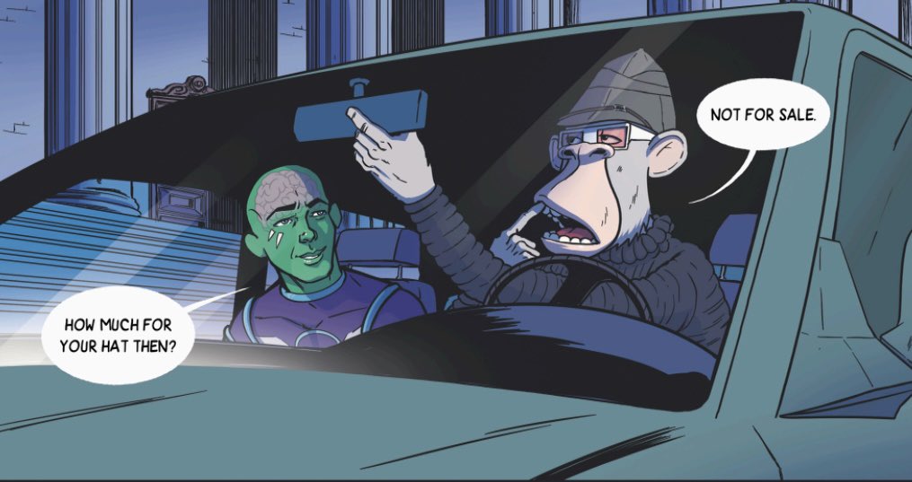 The hat is not for sale. In case you were thinking about asking.