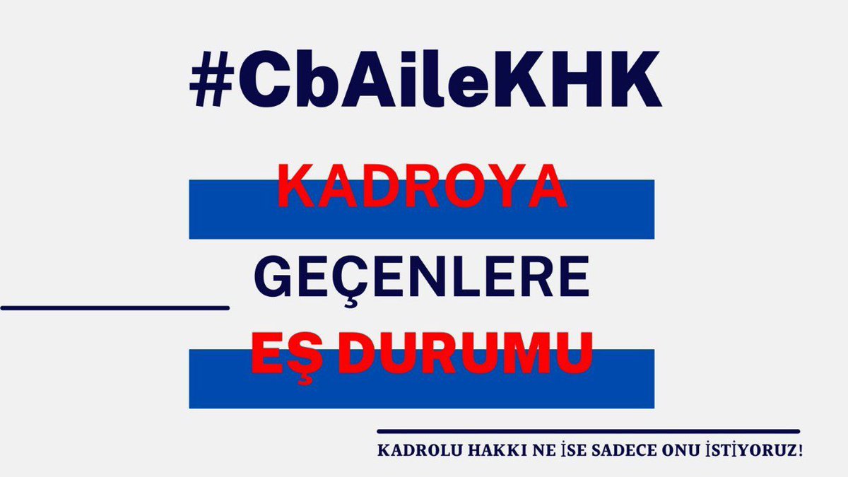 Tek dileğimiz ailemize kavuşmak
 #CbAileKHK