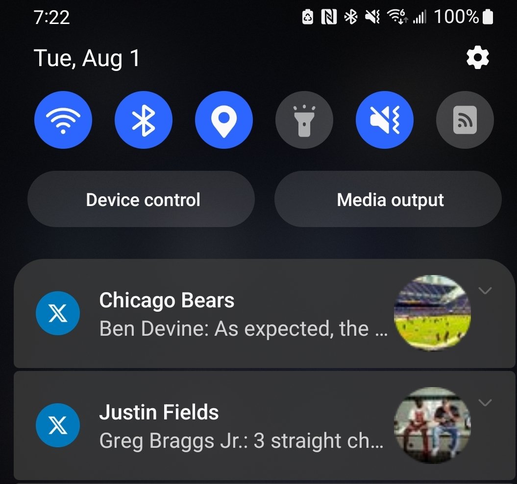 Man... The last week or so my <a href="/Xfinity/">Xfinity</a> app has been going crazy with the notifications. I turned them off and I still get them. Strange.