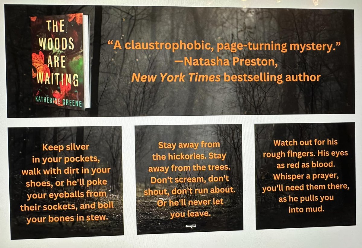 Check out the creepy content our amazing publisher, @crookedlanebks, added to our Amazon page!
Absolutely love it!

Have you picked up your copy of THE WOODS ARE WAITING yet?

penguinrandomhouse.com/books/723030/t…

#thrillerbook #spookyread #appalachia #folklore #creepy