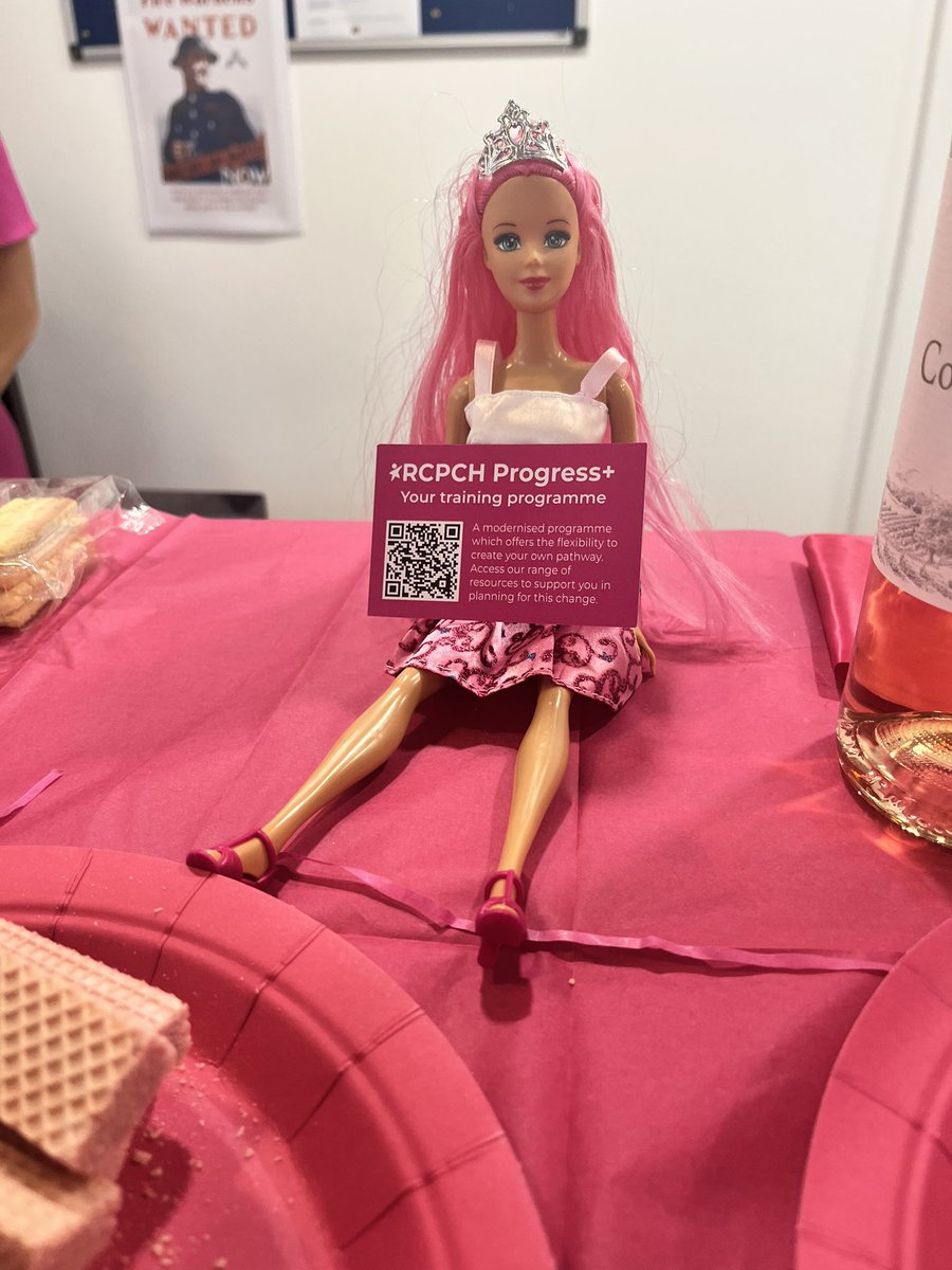 YvonneSavage1's tweet photo. Great to see Barbie supporting our #RCPCHProgressplus launch today. She loves pink! https://t.co/3D9YHWCyDb