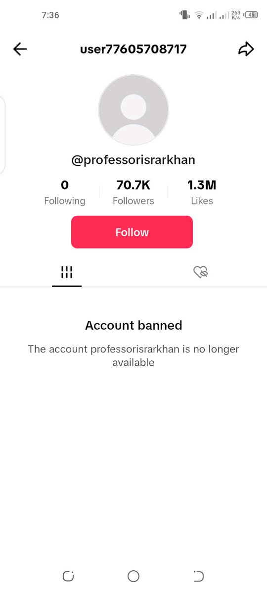 professorisrark's tweet photo. @tiktok_us Hi TikTok Team. My tiktok account is banned, i request you please open unbaned my account. https://t.co/NIIQ1niIic