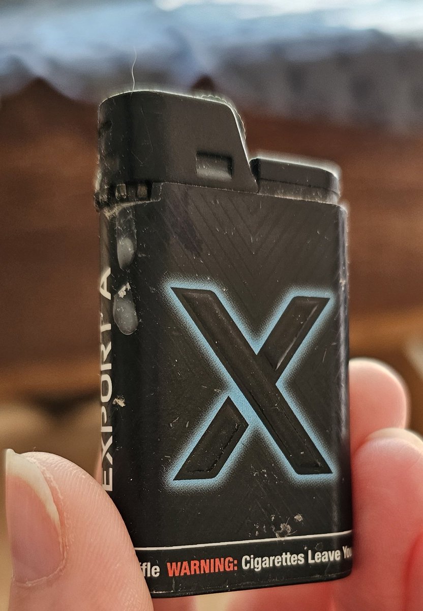 Still think my 10 year old lighter had a better logo. At least it was original. <a href="/elonmusk/">Elon Musk</a>
#XTwitter #X #ExportA #secondhandx #Copyright #copycat #reallyoriginalelon #upinsmoke #smokescreen #bringbackthebird #thislogoistaken
