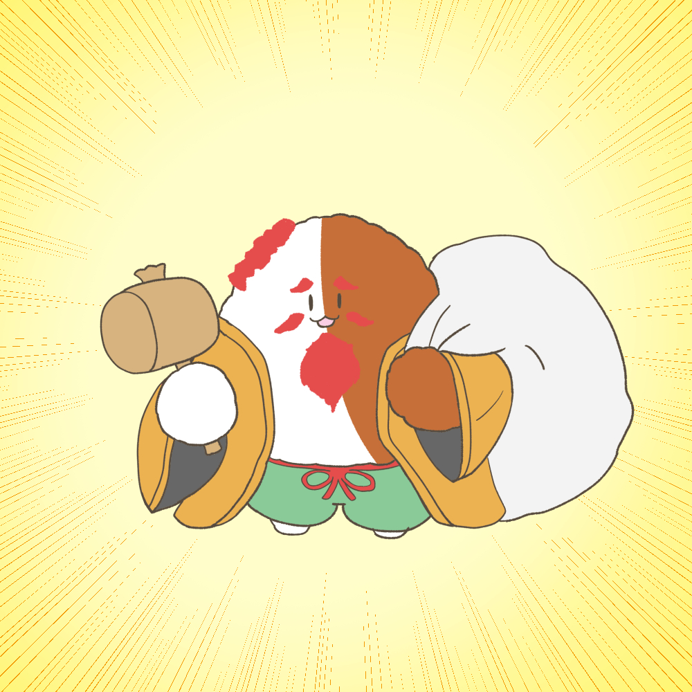 「まんプクさん()に3日前に投稿した絵  福神漬けの日であり七福神の日だったのでな」|ロクまＧのイラスト