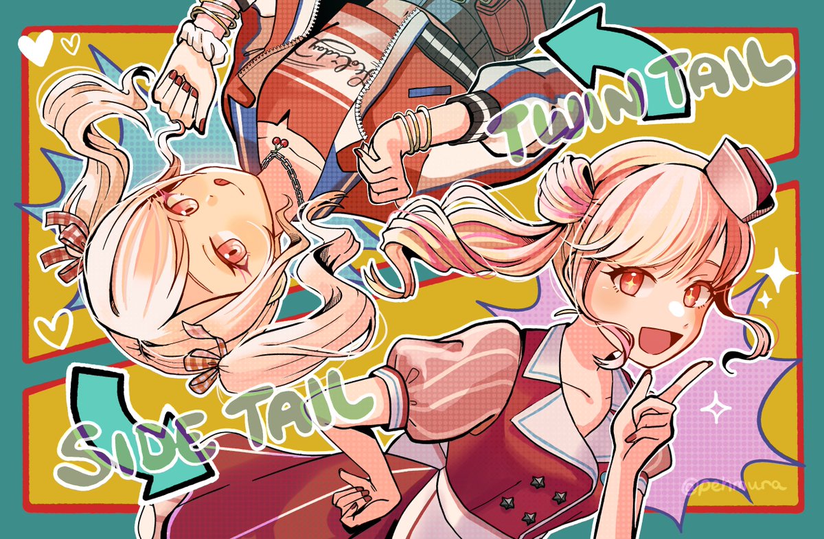 pehmura's tweet image. 咲希ちゃんと瑞希ヘアスタイル交換してて𝑠𝑜 𝑐𝑢𝑡𝑒...
#prsk_FA