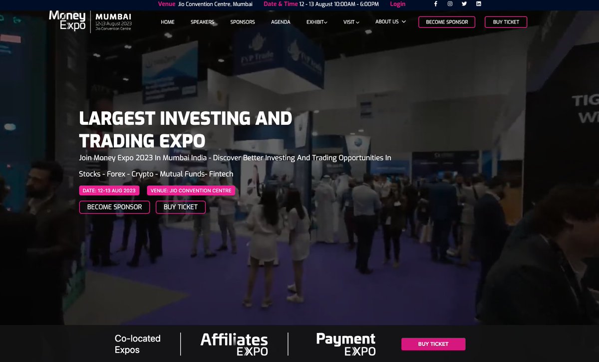 Ericwx2018's tweet photo. Let's meet in person at the Money expo India

If you are attending to the conference in Mumbai!! Feel free to contact me in PM to set up business meeting!!!

Pin me in PM
Skype; live:.cid.79b343df79cb9545
Telegram; @ericcladel https://t.co/zweQa8bMPt