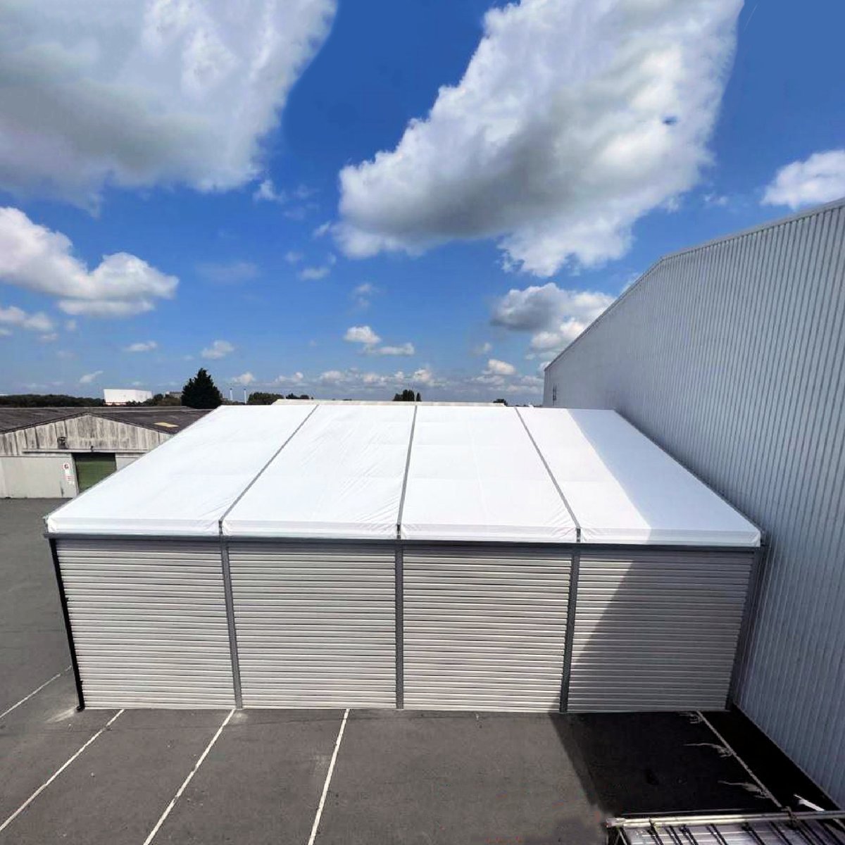 BuildingsWs's tweet photo. Looking for a new loading bay canopy for your business?
We’ve just installed this 20m x 20m canopy building with a 6.2m eave height, in just 2 weeks from order.
Visit our website for a no-obligation quick and easy quote today; https://t.co/R8xM91uYeS

#temporarybuildings #loading https://t.co/BNaXzJuoIz