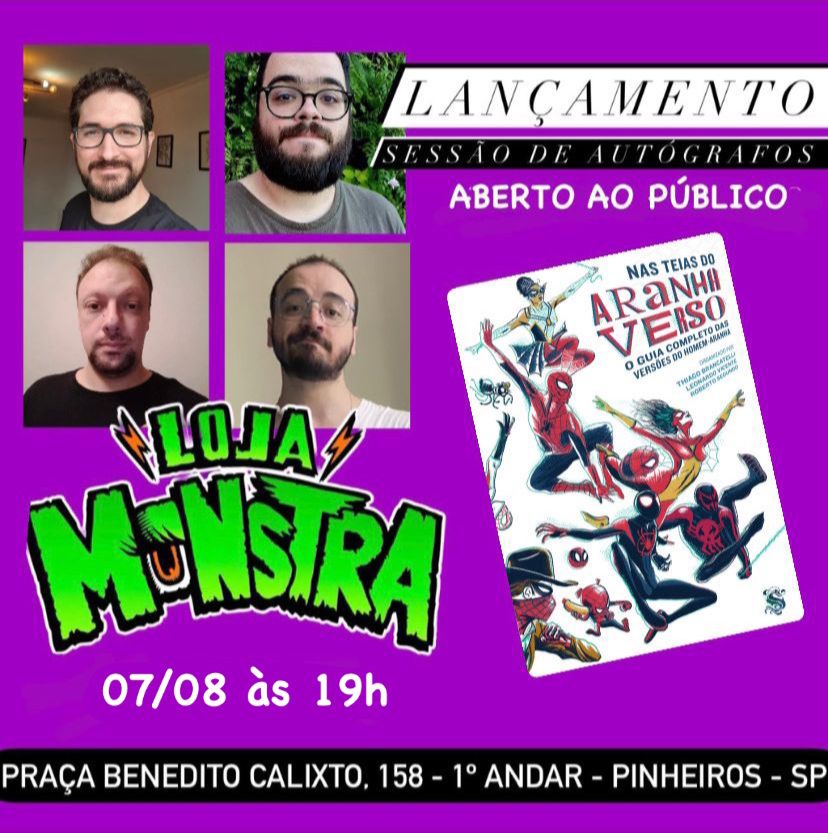 FalaAnimalSite's tweet photo. Na próxima segunda tem lançamento de Nas Teias do Aranhaverso na Loja Monstra!
Apareça por lá!
#homemaranha #superherois #nerd #aranhaverso #skripteditora #marvel #lojamonstra #spiderman #superheroes #geek #spiderverse https://t.co/RiNRmc6Ydp