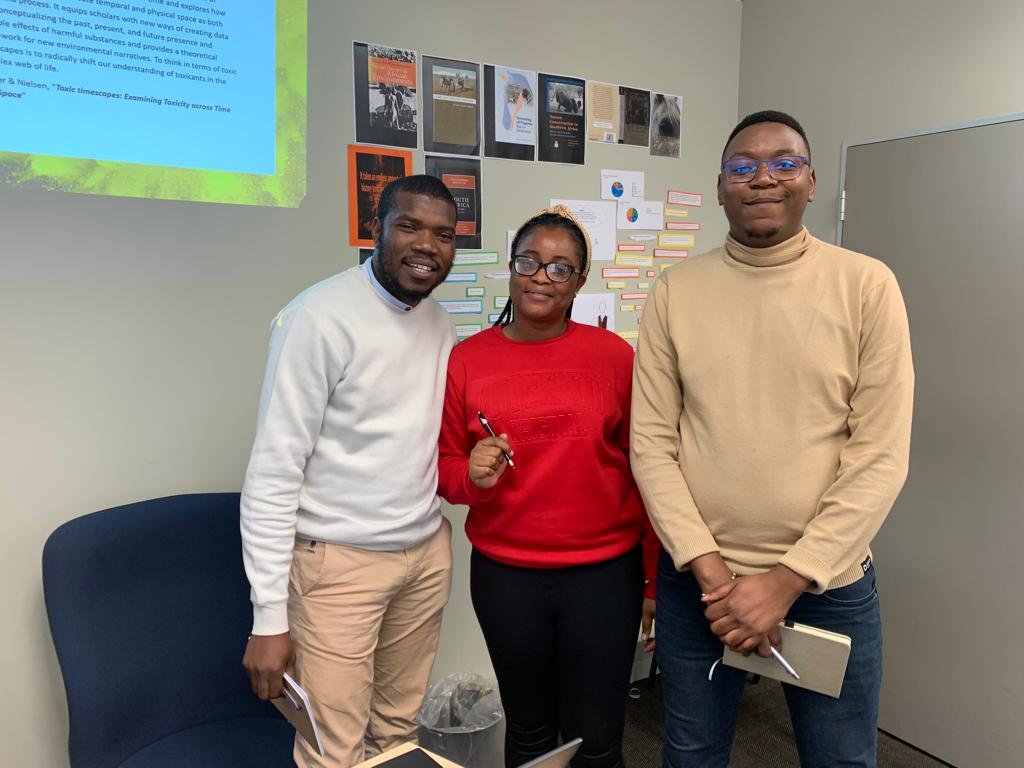 Stellenbosch History Department (@stell_history) on Twitter photo Fascinating PhD student symposium today: new research by @mr_uledy on Rhodesian land policy (haunted by the ghost of Ian Smith), <a href="/jabulanishabazw/">Jabulani Shaba</a> on the toxic legacies of informal mining experienced by women in #Zimbabwe, chaired by <a href="/Ashy71447/">Aisha Mashingauta</a>. <a href="/MatiesResearch/">Research at Stellenbosch University</a> <a href="/SUArtsSocialSci/">Faculty of Arts and Social Sciences (SU)</a> Fascinating PhD student symposium today: new research by @mr_uledy on Rhodesian land policy (haunted by the ghost of Ian Smith), <a href="/jabulanishabazw/">Jabulani Shaba</a> on the toxic legacies of informal mining experienced by women in #Zimbabwe, chaired by <a href="/Ashy71447/">Aisha Mashingauta</a>. <a href="/MatiesResearch/">Research at Stellenbosch University</a> <a href="/SUArtsSocialSci/">Faculty of Arts and Social Sciences (SU)</a>