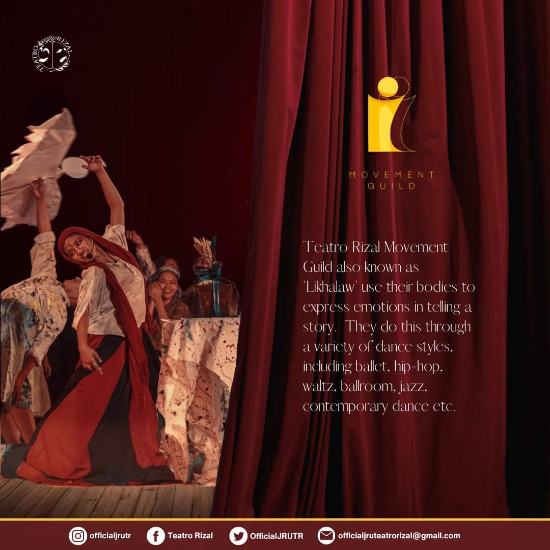 OfficialJRUTR's tweet photo. Gusto mo bang 🤸lumikha, 🤸umindak,🤸 pumadyak at 🤸sumayaw 🤸beshy ko?

Teatro Rizal presents the Movement Guild also known as LIKHALAW. They focus on the choreography of the story as well as the music. They work to learn the steps and the timing, and they use their bodies to https://t.co/Znl2tIt9mi
