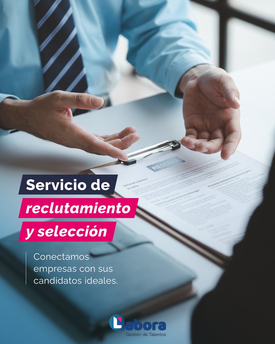 Permítenos hacer el trabajo pesado por ti y asegurarte una elección exitosa.

En nuestro proceso de búsqueda, nos esforzamos por ser eficientes y seguir cada paso necesario para encontrar la perfecta compatibilidad entre personas y empresas.

Contacta para el mejor asesoramiento.