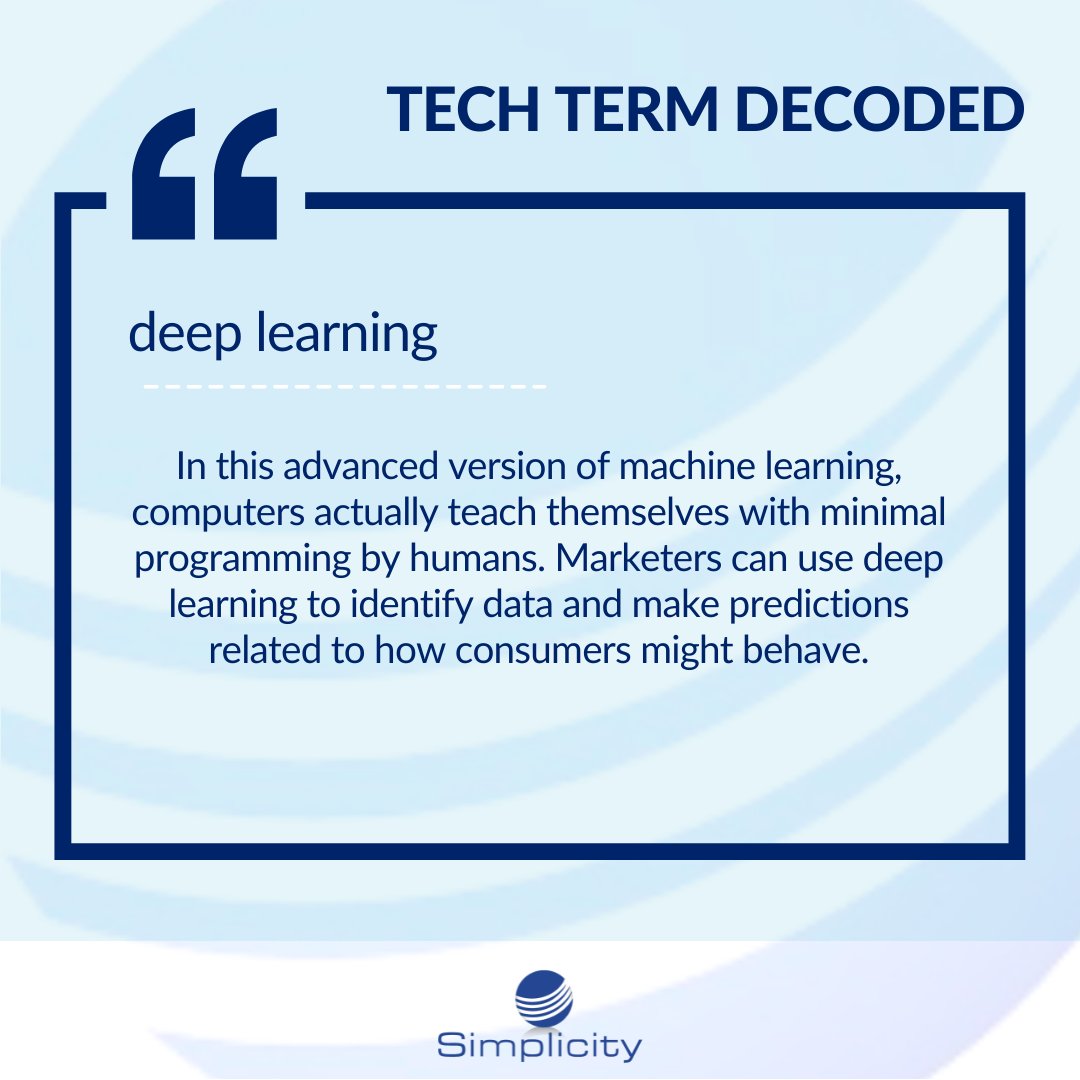 humphreys66amy's tweet image. As AI evolves, so does the vocabulary describing what it does. And we are still discovering where its deep learning might take us in all corners of every day life. #techtermTuesday #deeplearningAI #AIthinks