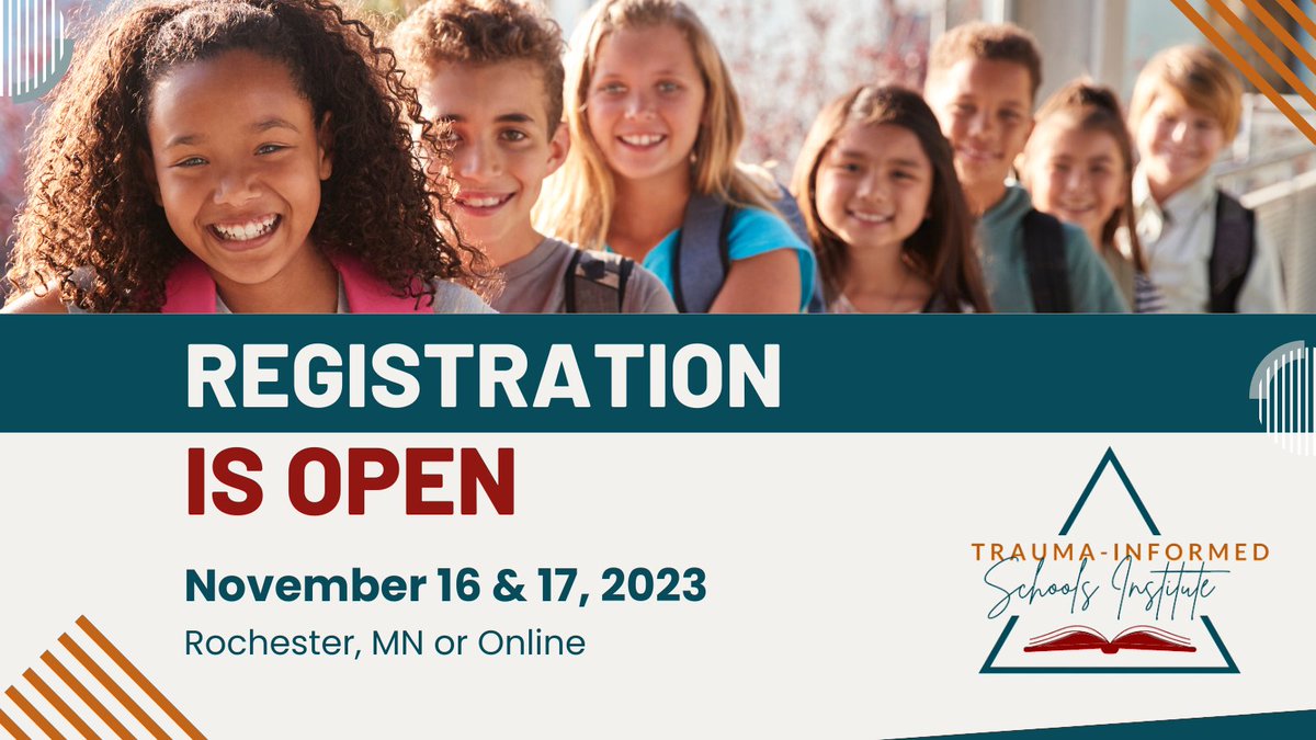 I am thrilled to announce that the Trauma-Informed Schools Institute is returning to my hometown of Rochester, Minnesota this November 16-17, 2023!

Last year was so great and I think this year will be even better!

resilienceimpact.com