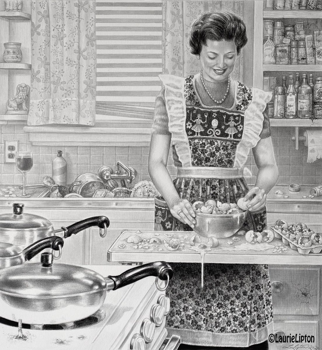 nfteidosgallery's tweet photo. 📢 Heading #Artobserver #Eidosgallery
👋 Hello, are you familiar with Lipton Laurie⁉️
🖼️ Аnd her world of fantasy hyperrealism⁉️
✏️✒️ Made in pencil and charcoal on paper, her work creates a unique picture of the world of Laurie Lipton. https://t.co/5m3PirwcjM