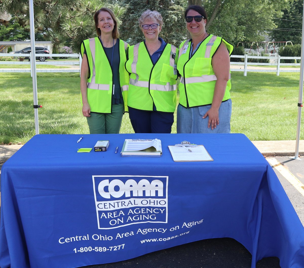 CarFit at COAAA, 7/31:  CarFit is a free &amp; educational program that improves older adult driver safety and comfort. Volunteers at Monday's event helped drivers with proper seat belt wearing, steering wheel tilt, line of sight, head restraints, and more. bit.ly/3Ye53zJ