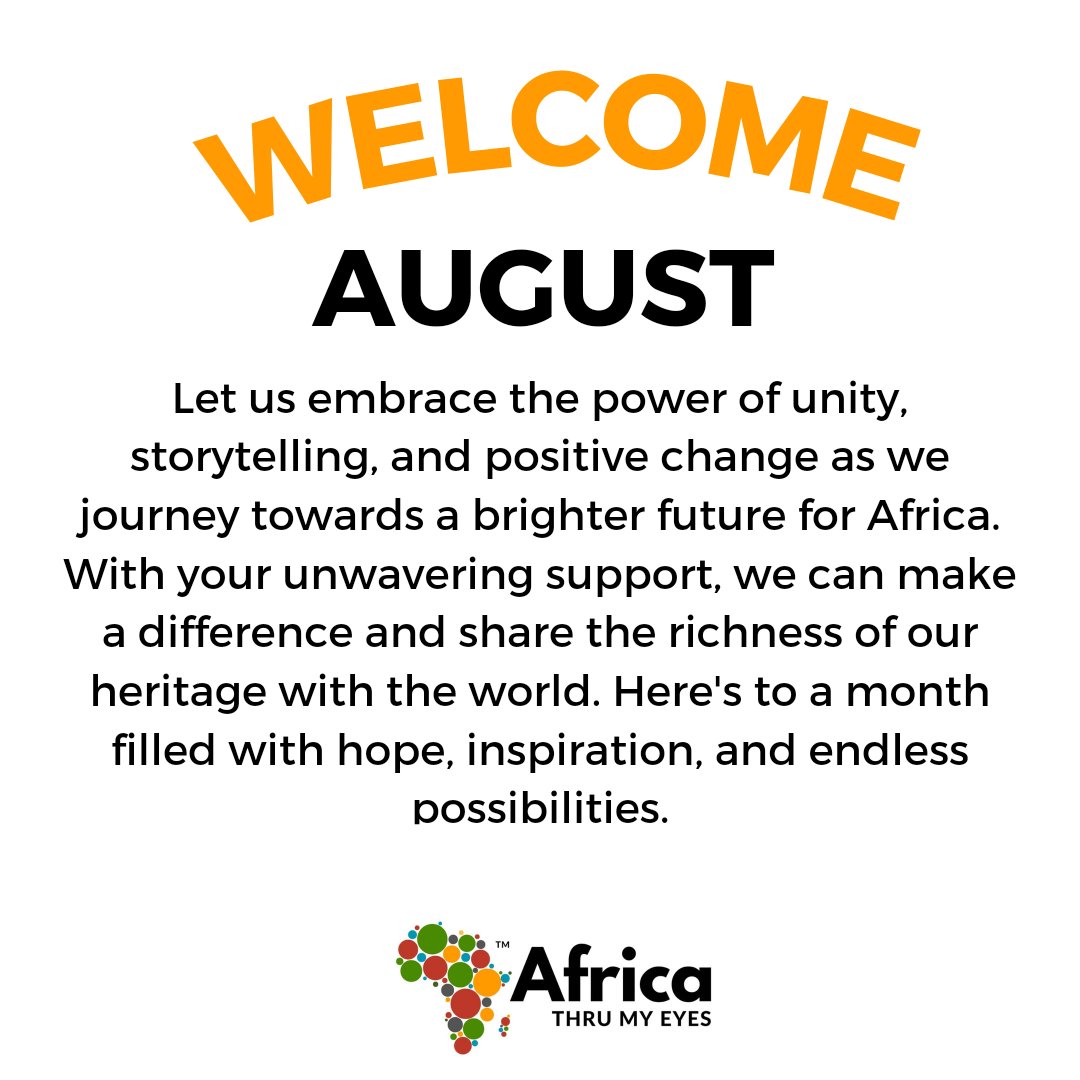 ATME Champions,  Happy New Month💃💃
#NewMonth #augustadventures🎉 #embraceunity_ #positivechanges🌻 #AfricaThruMyEyes #Inspiration #august2023baby #africaisbeautiful #happynewmonthpeople #letusunite #welcomeaugust❤ #Euphoria #Girlfriendday #ECOMOG #Malema