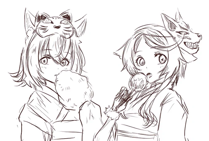 お祭り小夜ミコ (*๓'꒳`๓)♡ #櫻歌ミコ #みこあーと #sayo_tag #VOICEVOX2周年文化祭
