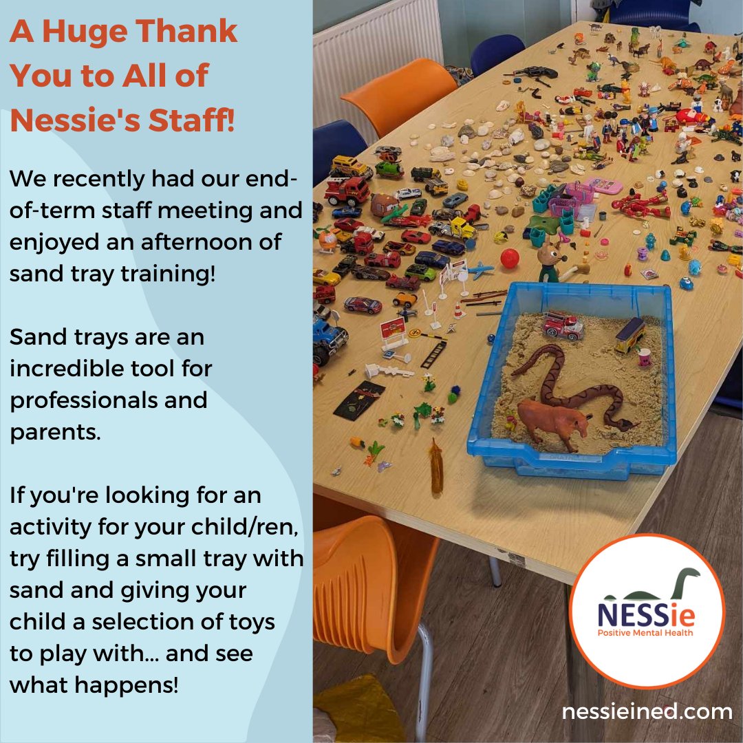 A massive thank you to all of Nessie's staff! This year our team has supported over 700 children and young people, as well as providing support, workshops and training to hundreds of parents/carers and professionals working in education. 

#artstherapies #parentsupport