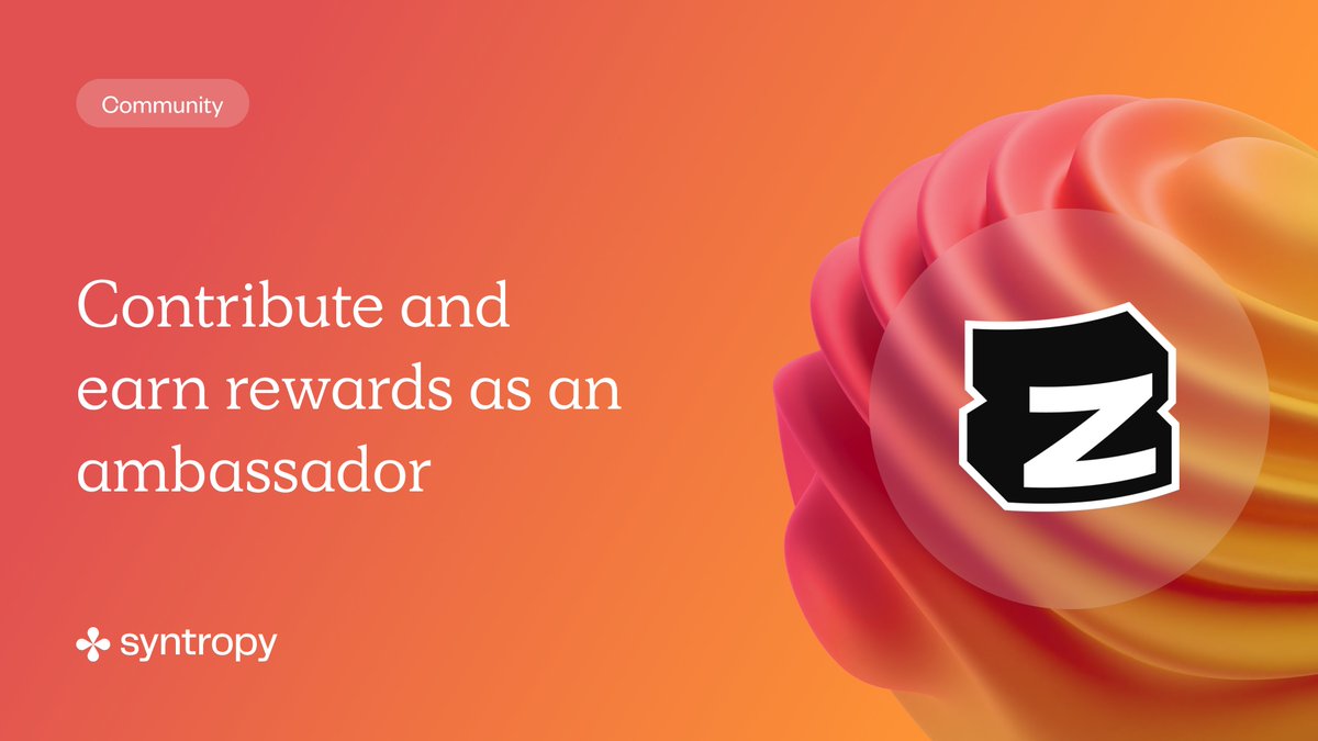 Introducing exciting changes for the Syntropy <a href="/zealy_io/">Zealy</a> August sprint 🫡

👉 The new #Syntropy Agents program that prioritizes quality submissions.

👉 An updated #raffle ticket reward system which will see up to 33 different winners.

Learn more ⬇️

zealy.io/c/syntropy-amb…