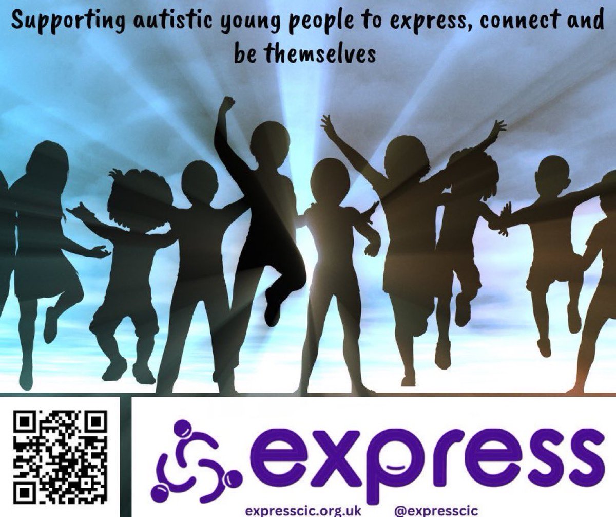 Spaces Available 
Taster sessions 4th and 14th August for Express Yourself and Sibs groups A chance for young people to enjoy creative therapy,  activities, games, make friends and have some fun! 
Email info@expresscic.org.uk

expresscic.org.uk/what-we-do

#autism #PDA